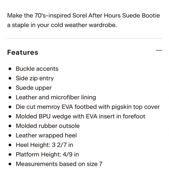 SOREL After Hours Suede Bootie with Buckles Women's 10.5 - Picture 5 of 13